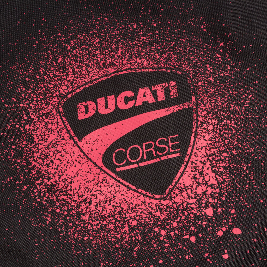 Sacca Zaino nera con Stampa e logo rosso Ducati Corse