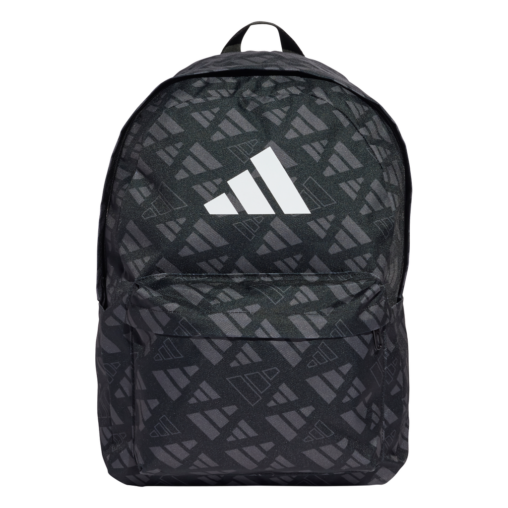 Borsa sportiva nera Unisex con stampa adidas