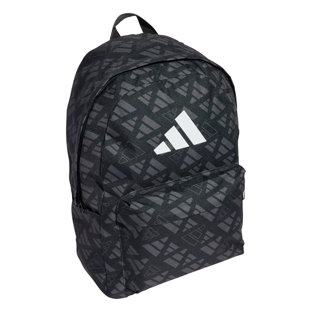 Borsa sportiva nera Unisex con stampa adidas