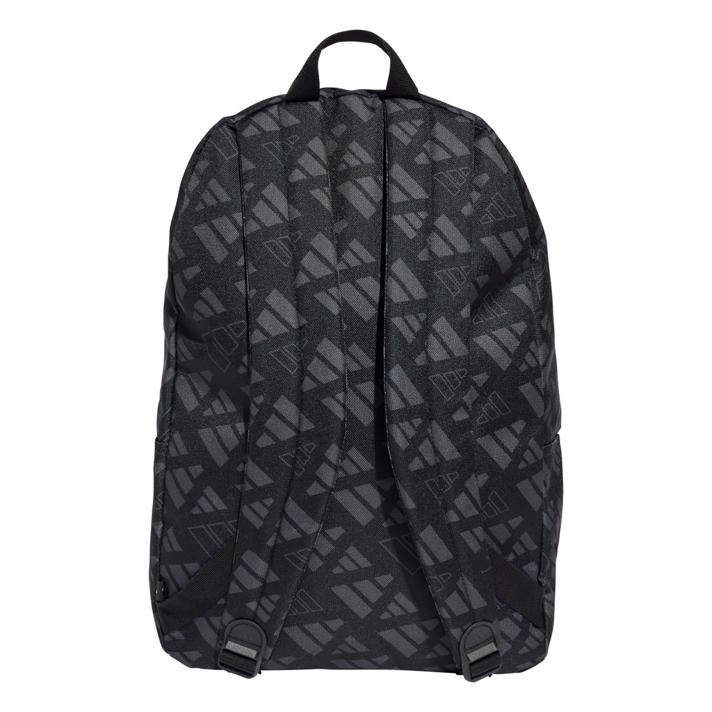 Borsa sportiva nera Unisex con stampa adidas