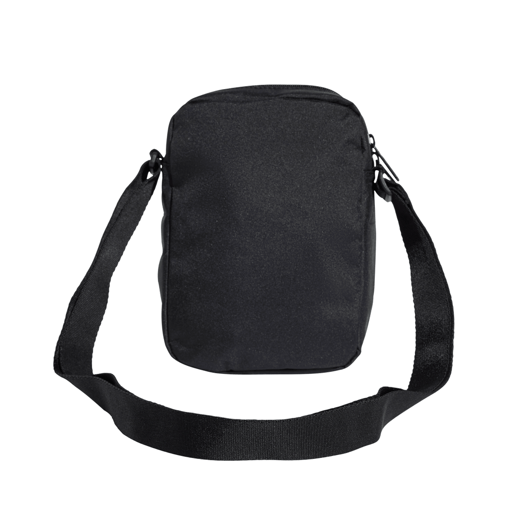 Borsello nero con tasca e logo frontale adidas