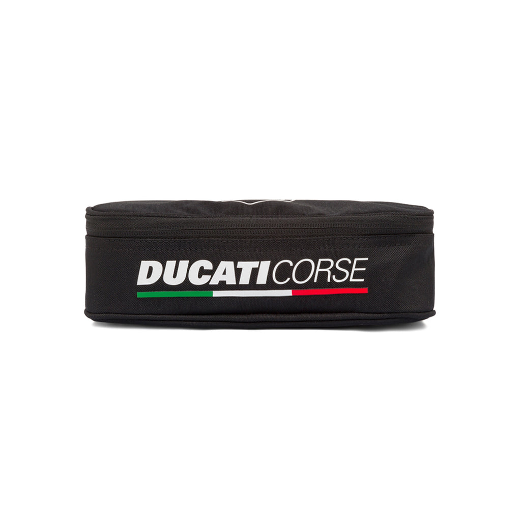 Astuccio scuola nero completo di penne e matite con logo Ducati