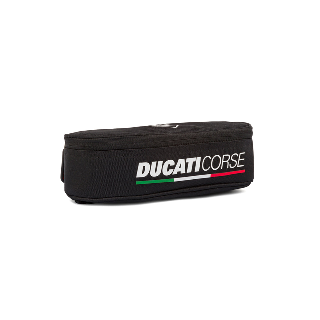 Astuccio scuola nero completo di penne e matite con logo Ducati