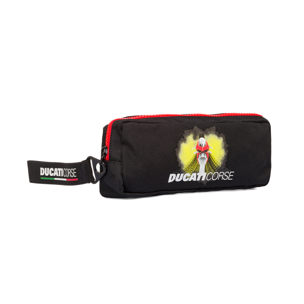 Astuccio nero con stampa e logo frontale Ducati