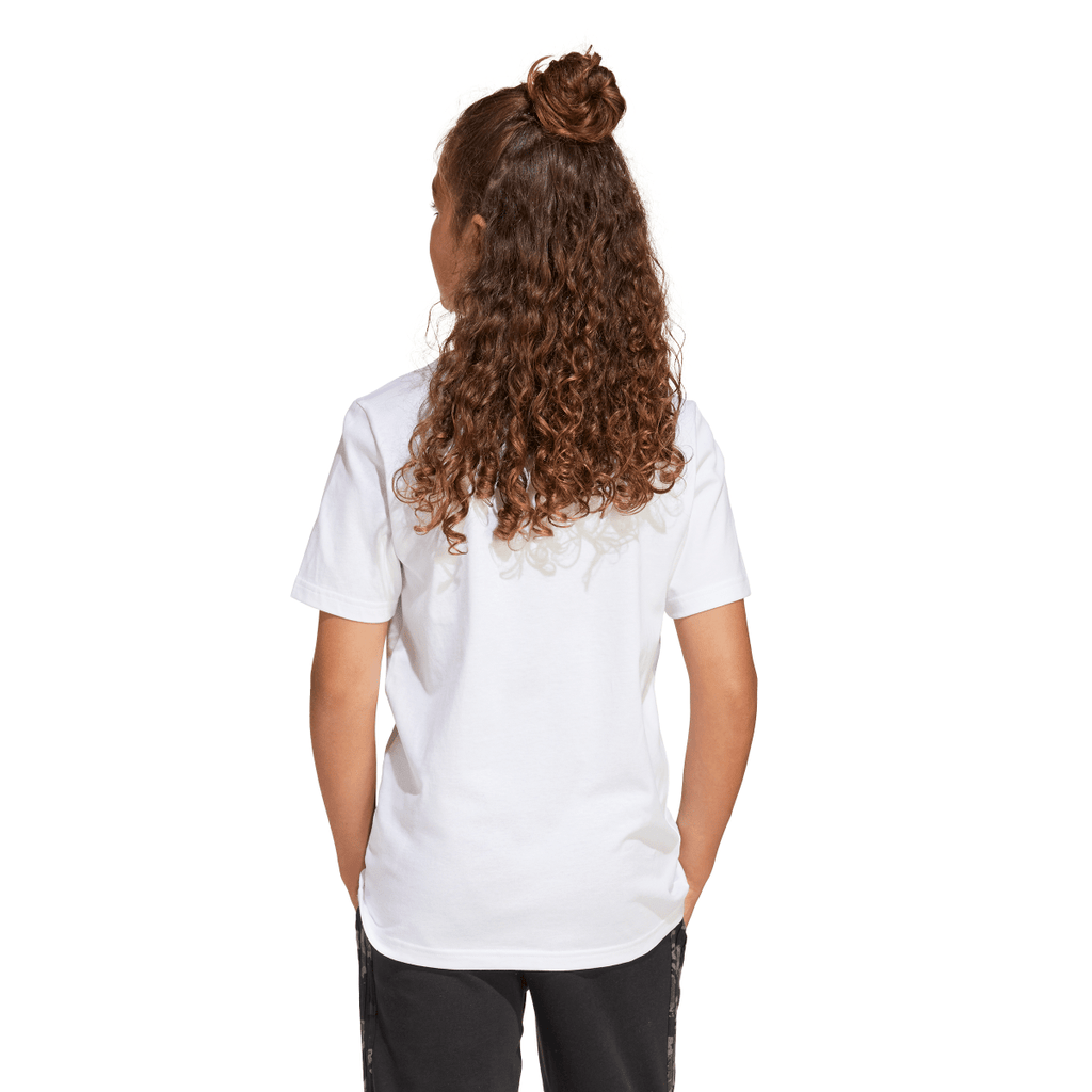 T-Shirt bianca da Bambina con stampa frontale adidas
