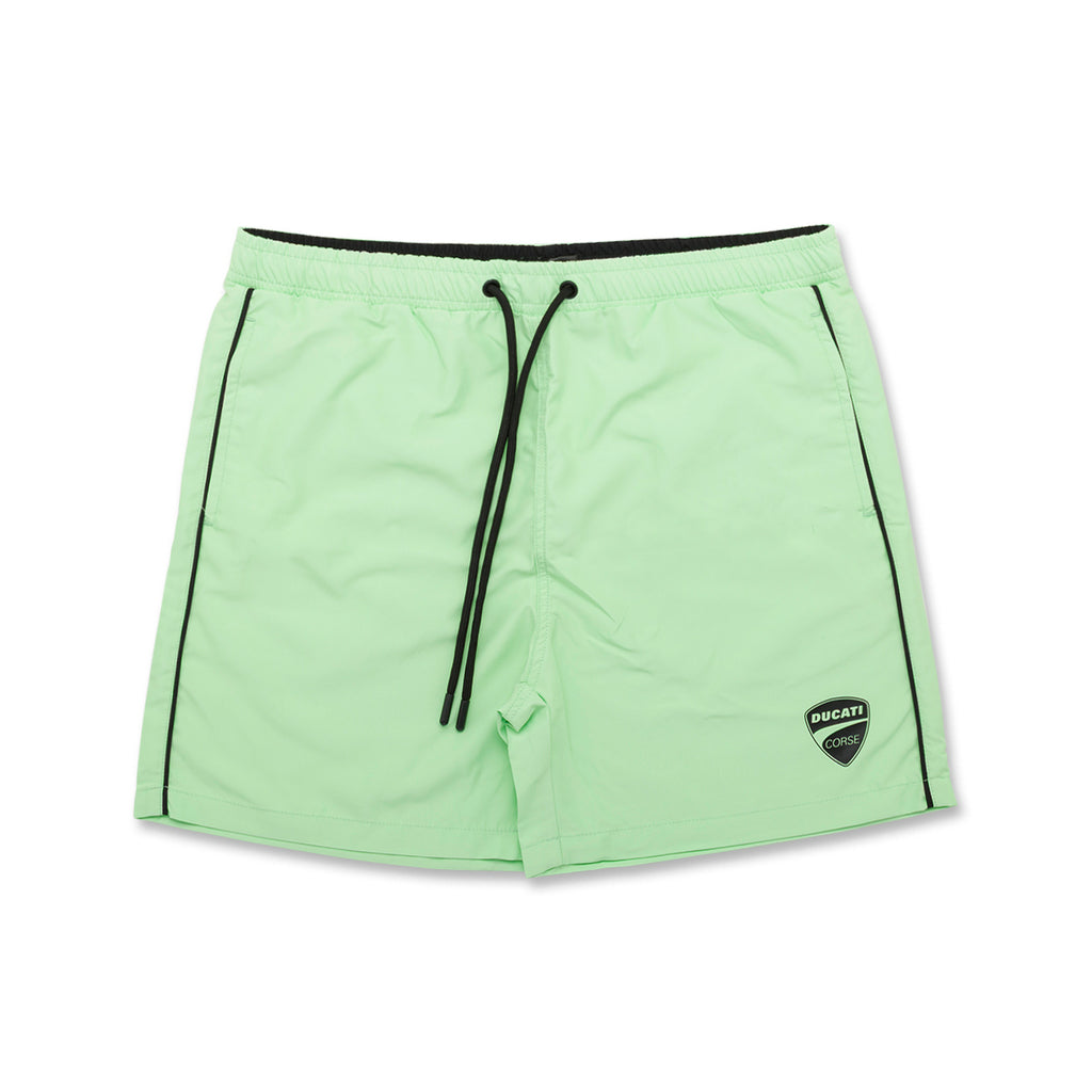 Costume da bagno Bambino e Ragazzo Verde con elastico in vita e logo frontale Ducati Corse