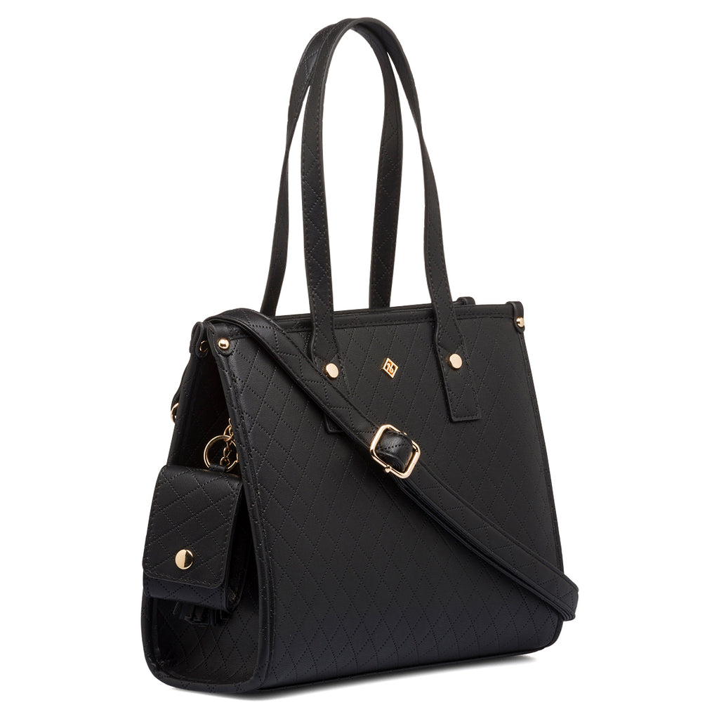 Borsa a spalla nera da donna in "pelle vegana" Call It Spring Beach Gyal