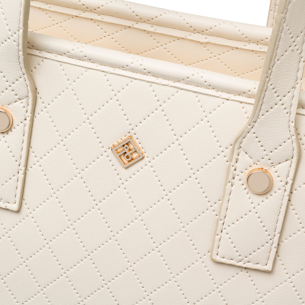 Borsa a spalla bianca da donna in "pelle vegana" Call It Spring Beach Gyal