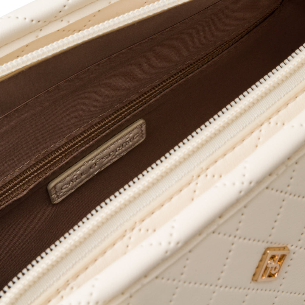 Borsa a spalla bianca da donna in "pelle vegana" Call It Spring Beach Gyal