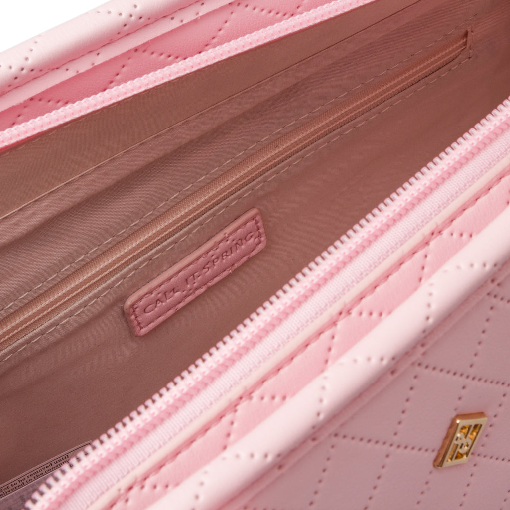 Borsa a spalla rosa da donna in "pelle vegana" Call It Spring Beach Gyal