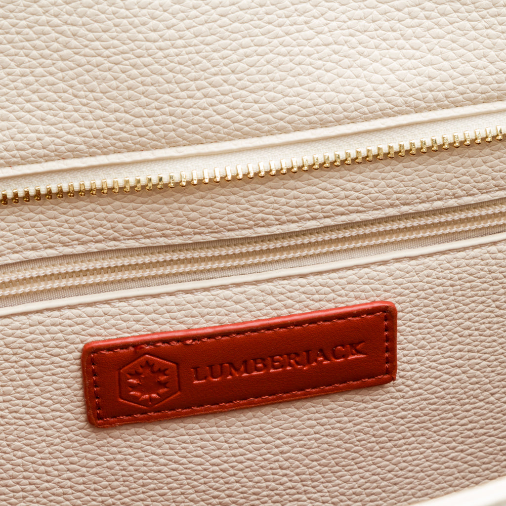 Borsa a spalla bianca da donna Lumberjack Diana