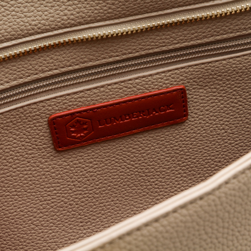 Borsa a spalla beige da donna Lumberjack Diana