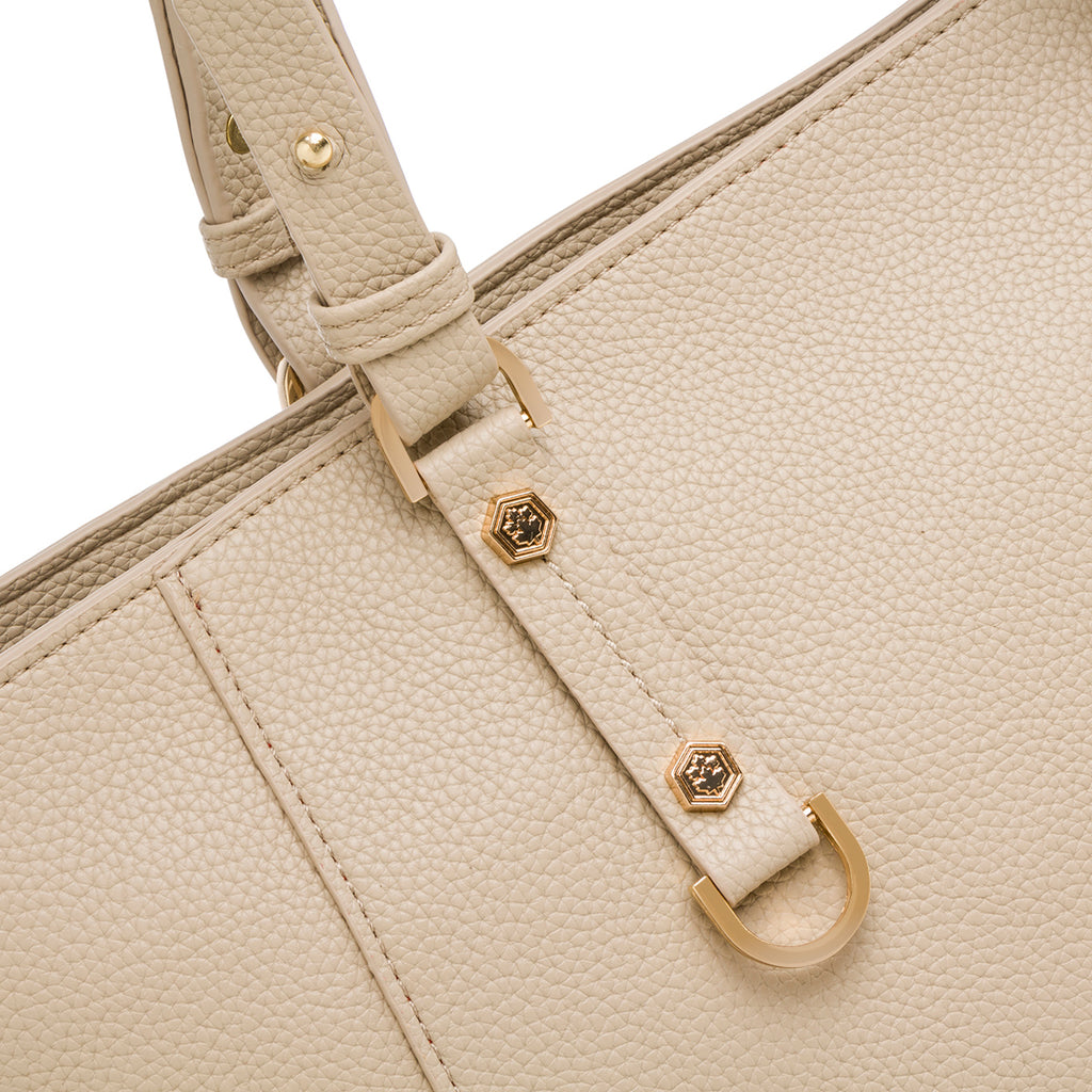 Borsa a spalla beige da donna Lumberjack Diana