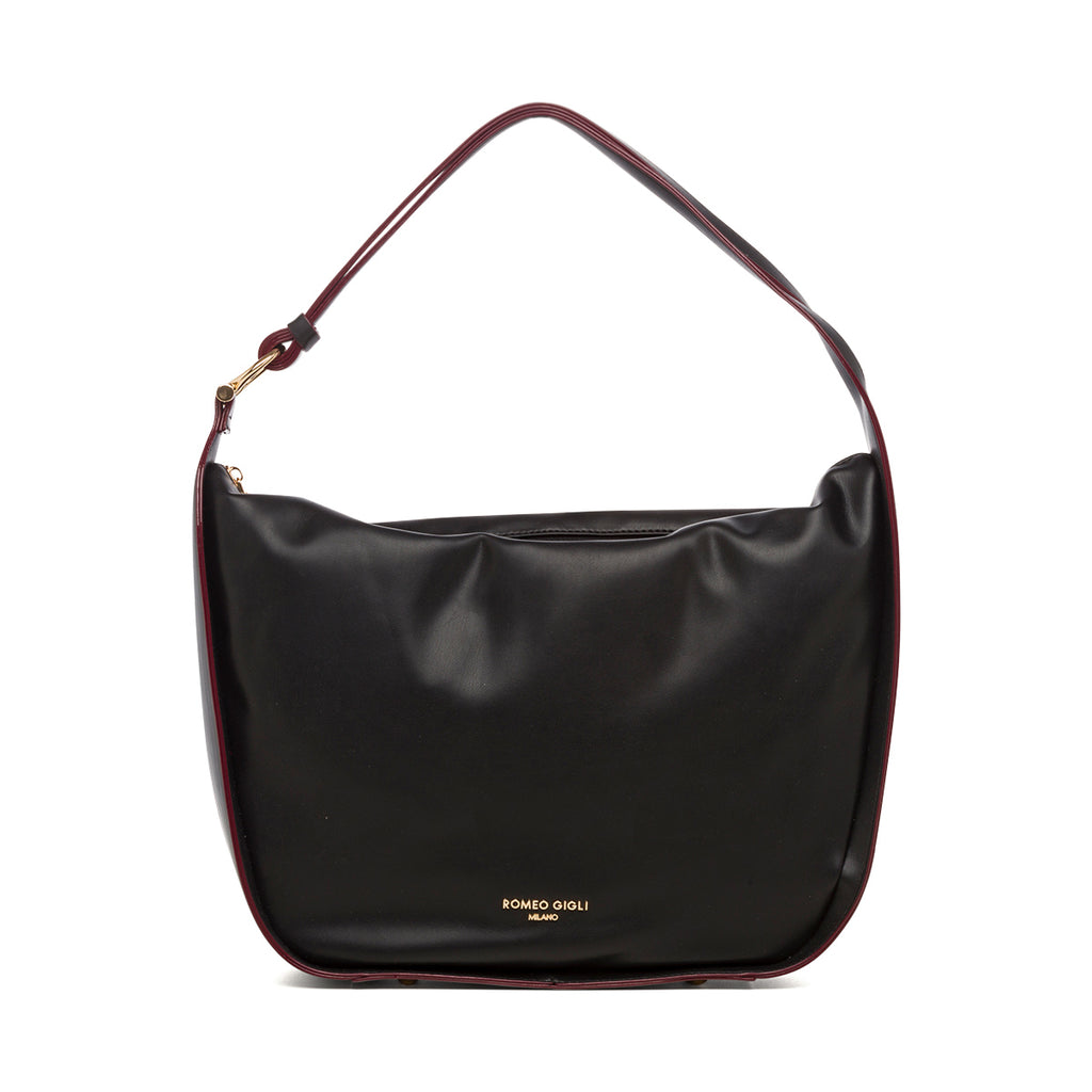 Borsa a spalla nera da donna Romeo Gigli Milano Tracy