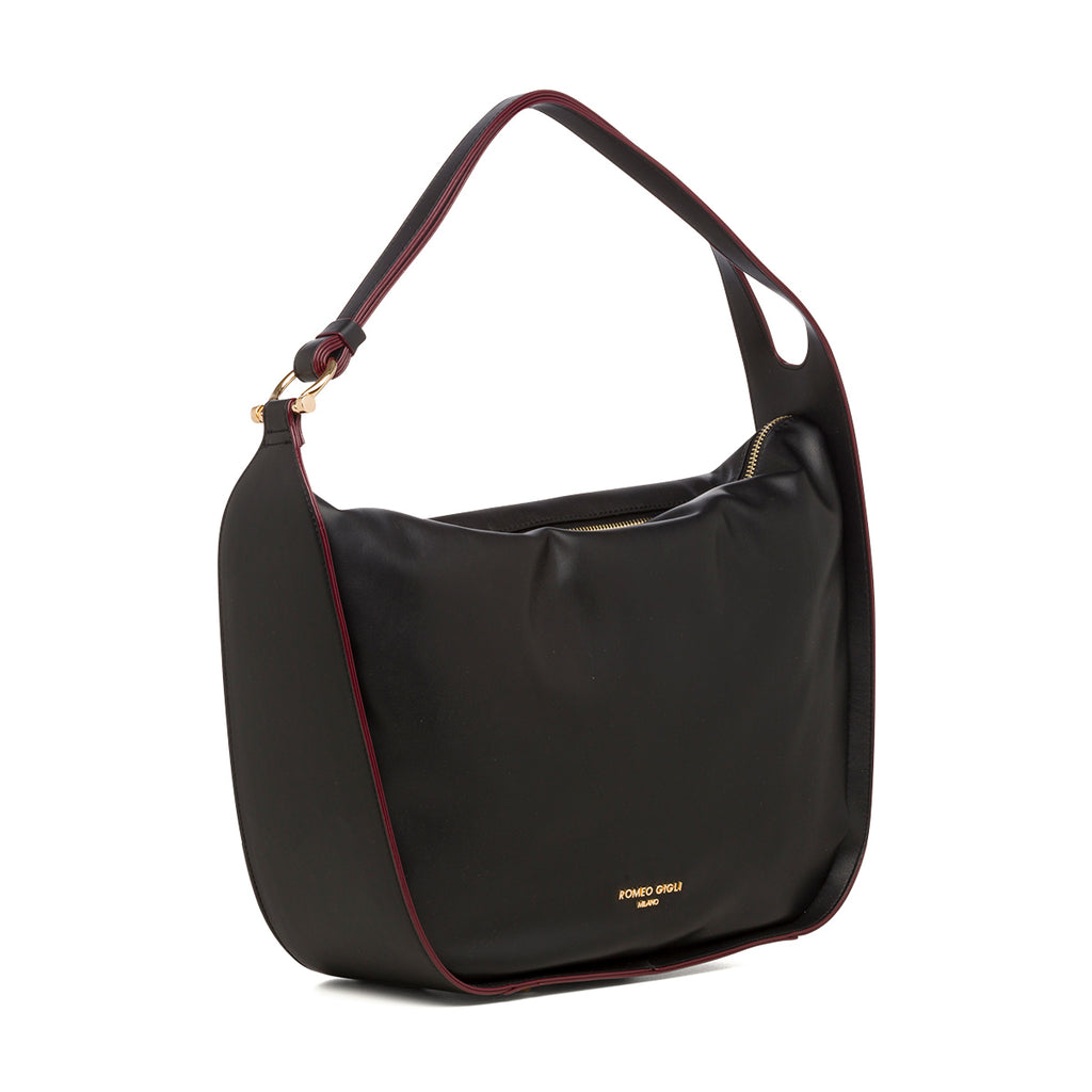 Borsa a spalla nera da donna Romeo Gigli Milano Tracy
