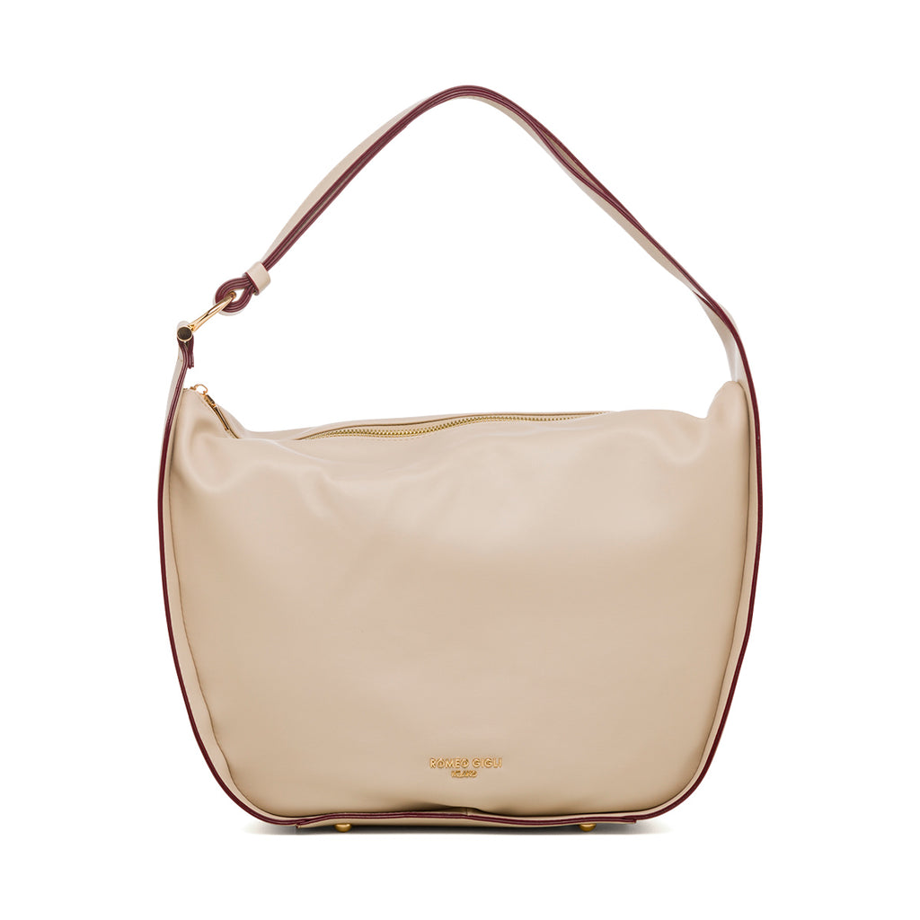 Borsa a spalla beige da donna Romeo Gigli Milano Tracy