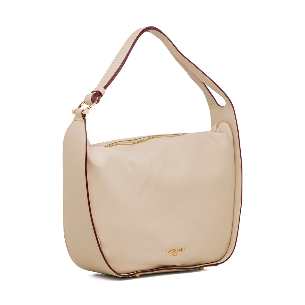 Borsa a spalla beige da donna Romeo Gigli Milano Tracy
