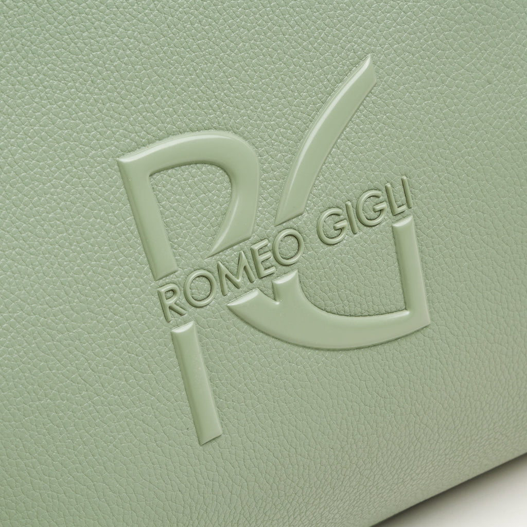 Borsa a mano verde salvia da donna Romeo Gigli Milano Polly