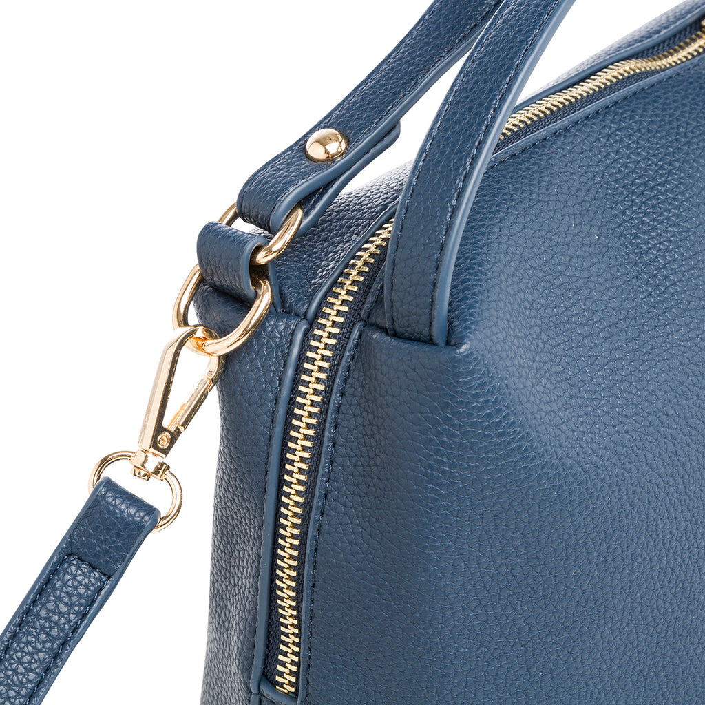 Borsa a spalla da donna blu Romeo Gigli Milano Cristy