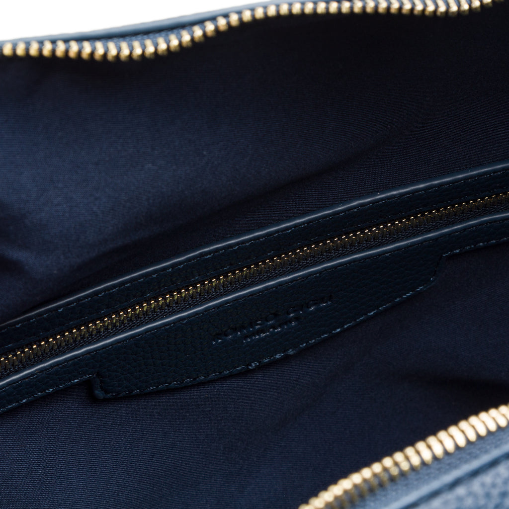 Borsa a spalla da donna blu Romeo Gigli Milano Cristy