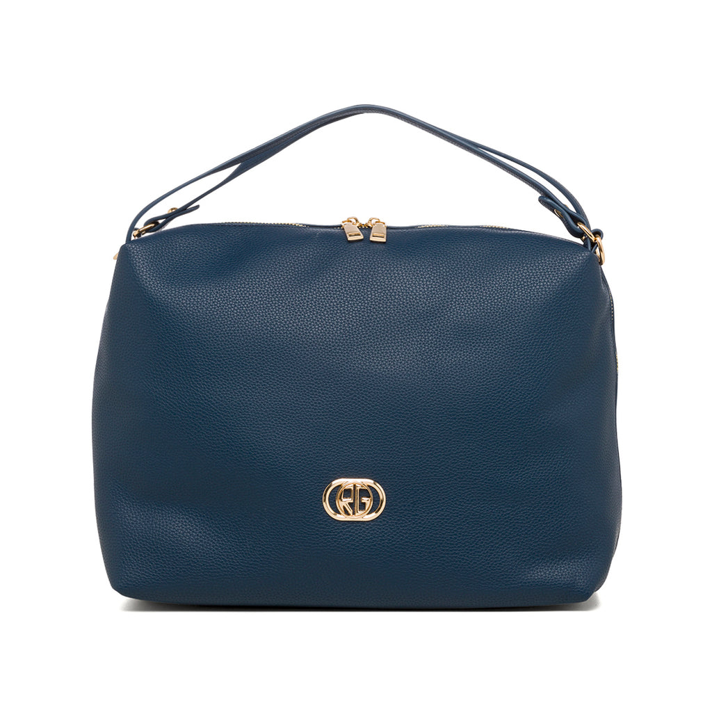 Borsa a spalla da donna blu Romeo Gigli Milano Cristy