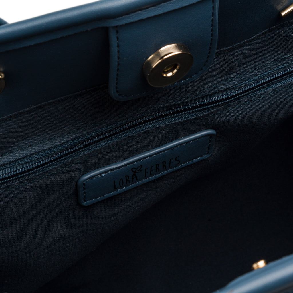 Borsa a spalla in jeans da donna Lora Ferres