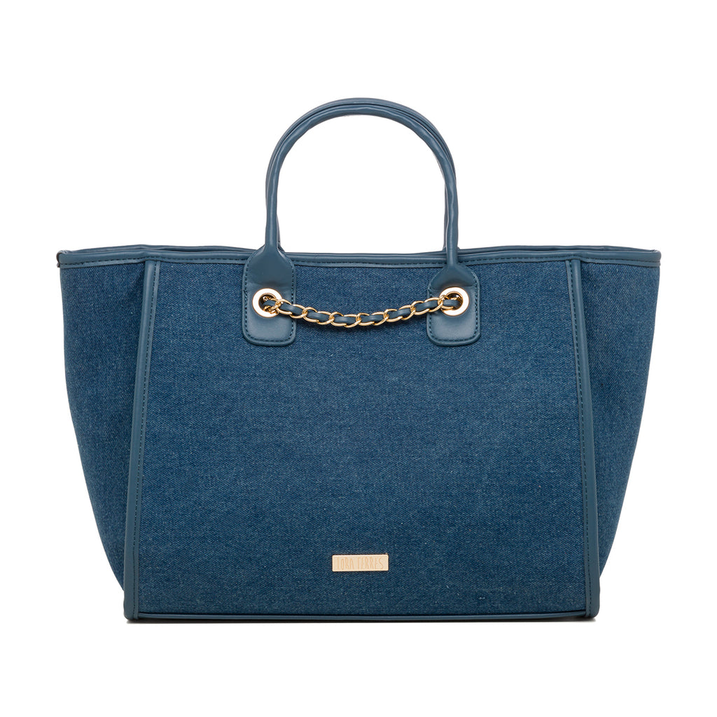 Borsa a spalla in jeans da donna Lora Ferres