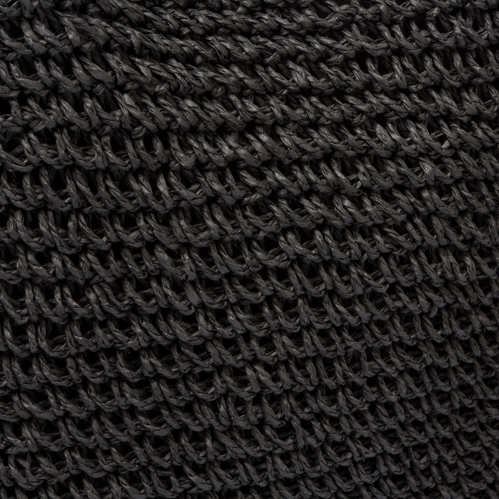 Borsa da mare donna effetto paglia nera Lora Ferres