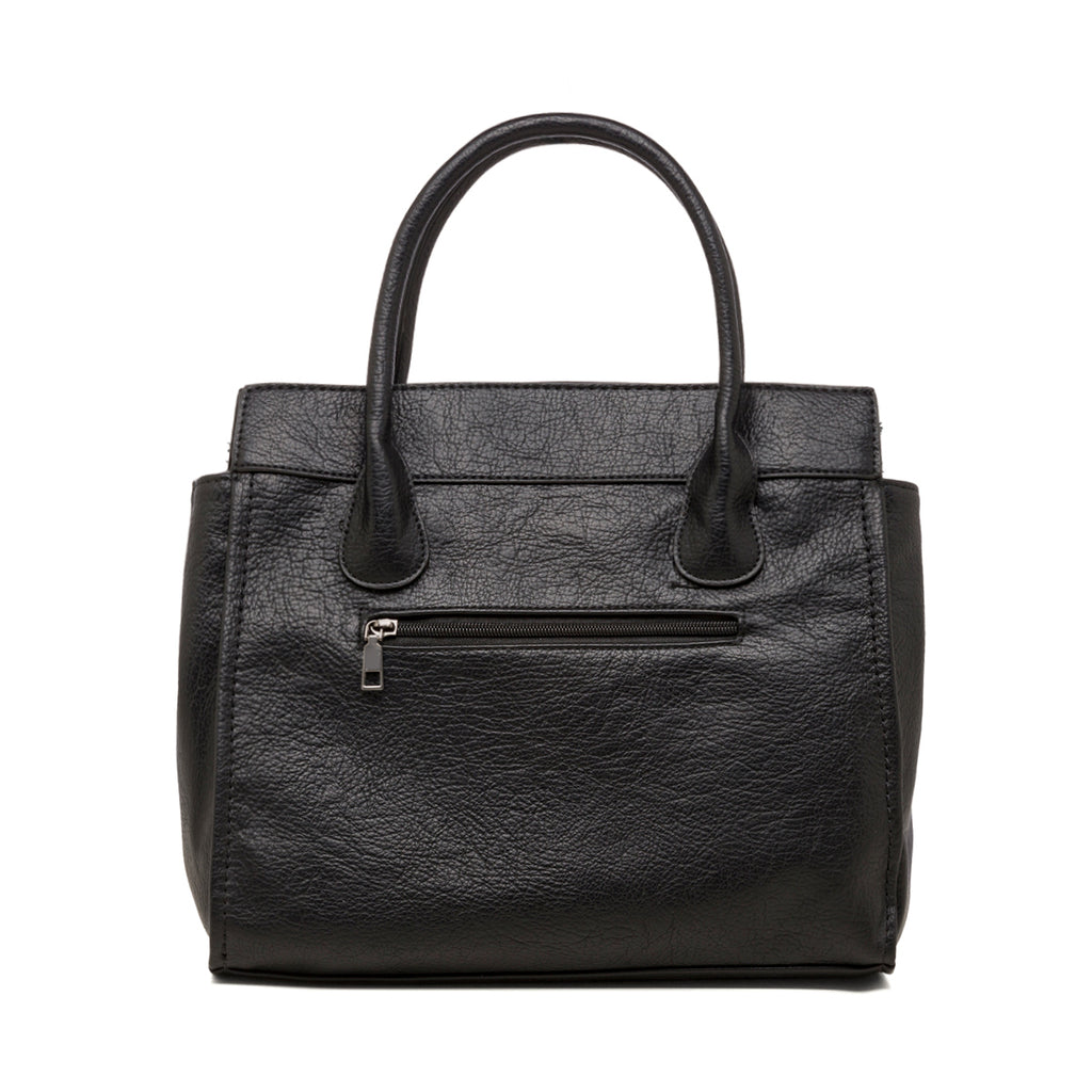 Borsa a spalla nera con tasche Lora Ferres