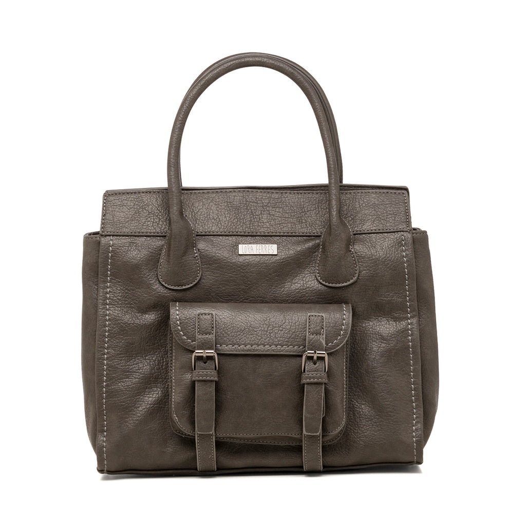 Borsa a spalla da donna grigia Lora Ferres