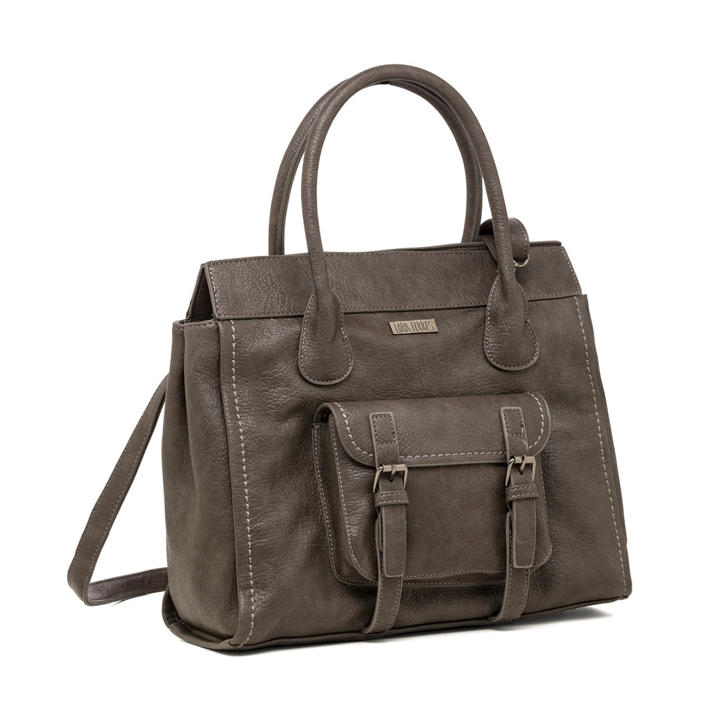 Borsa a spalla da donna grigia Lora Ferres