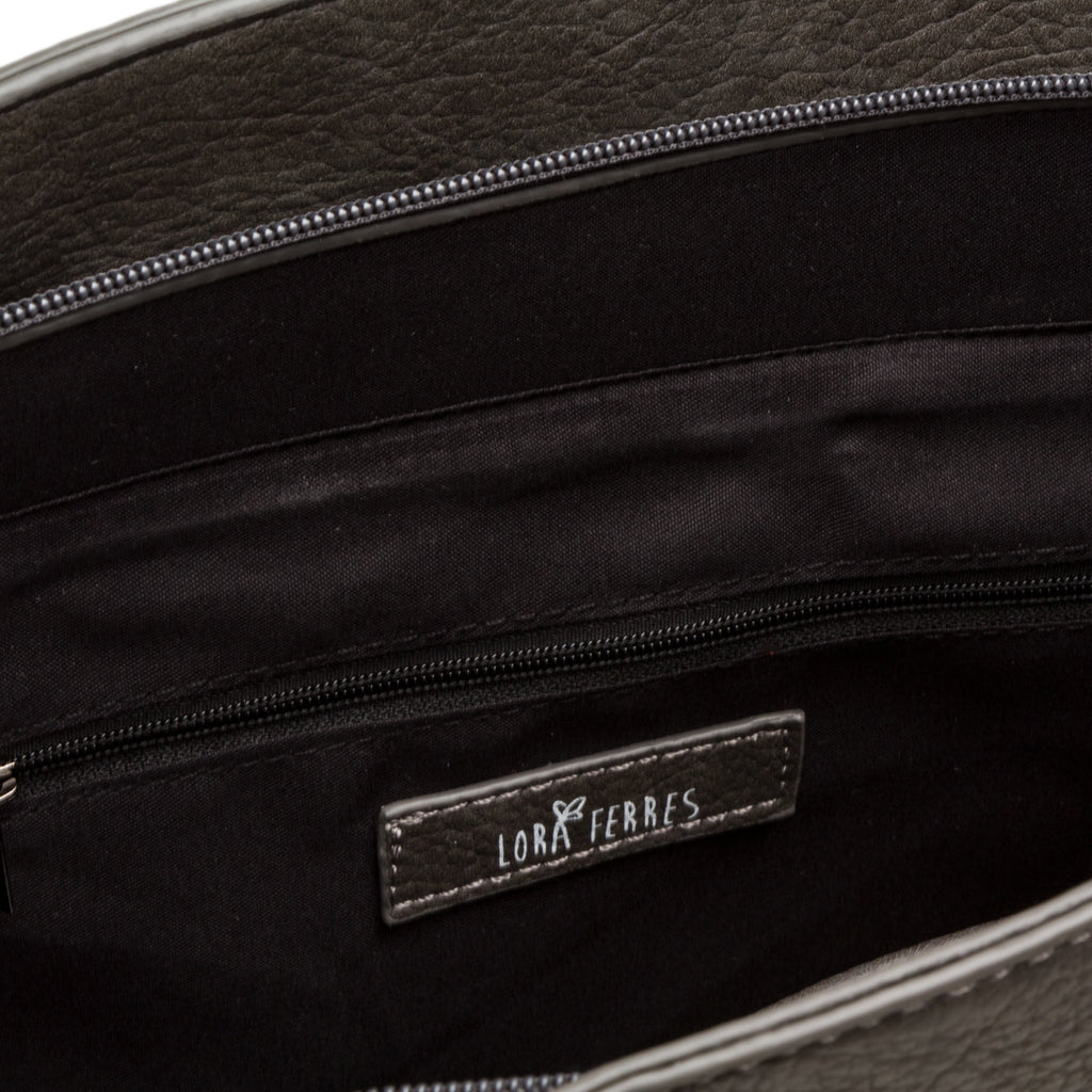 Borsa a spalla da donna grigia Lora Ferres