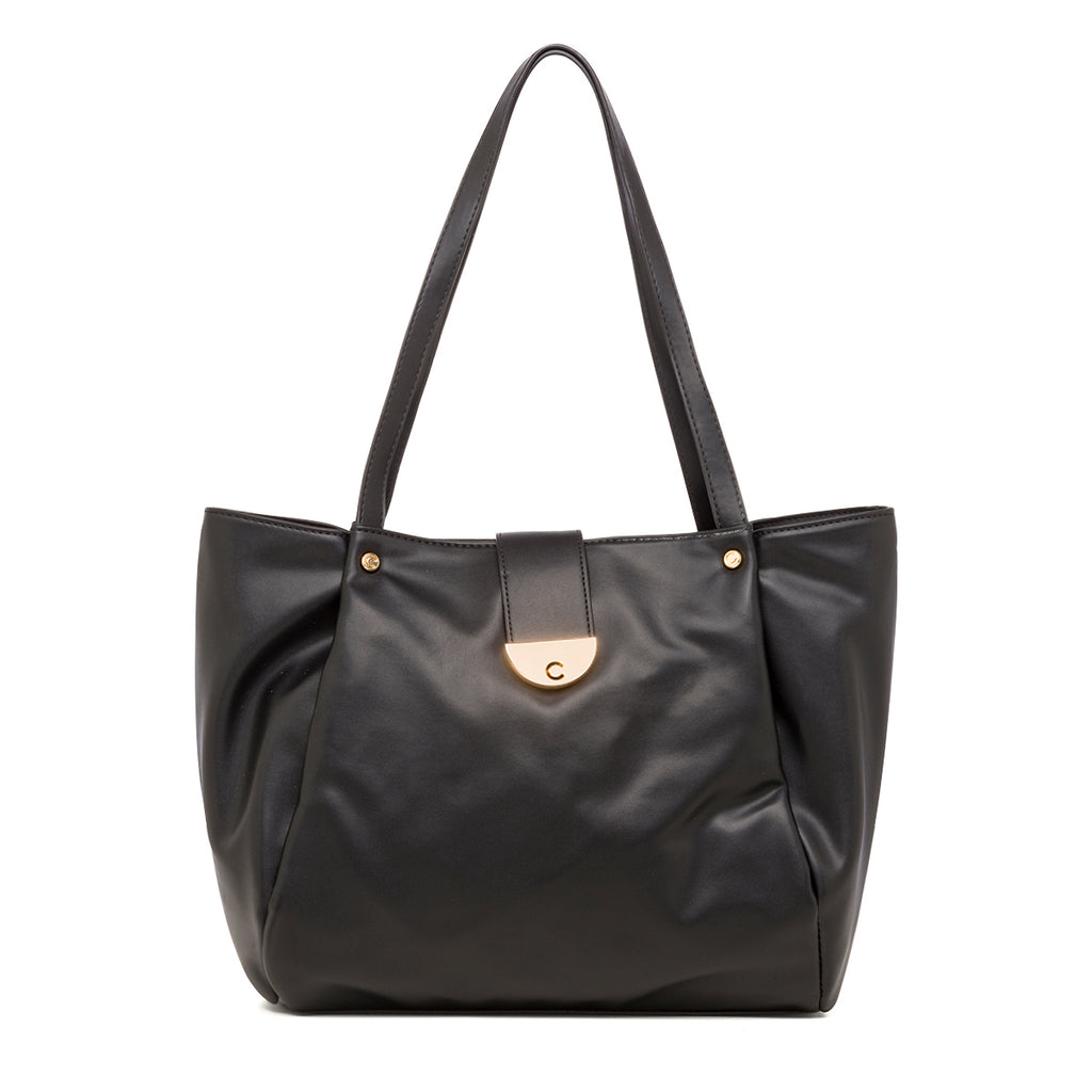 Borsa a spalla da donna nera con dettaglio logo CJ Carrera Jeans