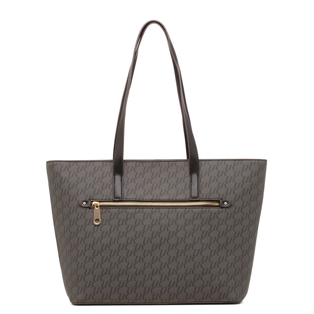 Borsa a saplla nera da donna con pendente dorato Lumberjack