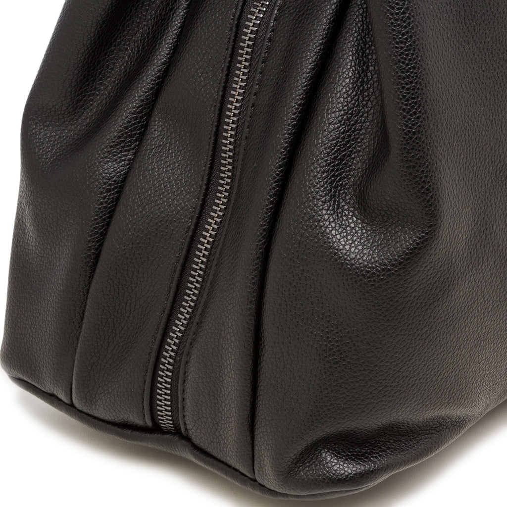 Borsa a spalla nera da donna con logo Romeo Gigli Milano