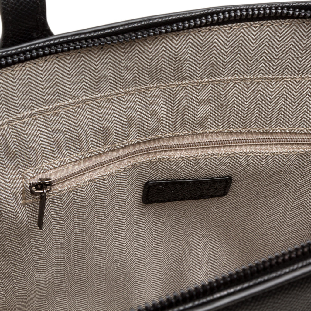 Borsa a spalla da donna nera con logo Swish Jeans