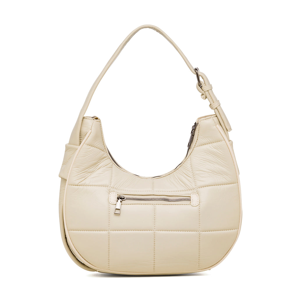 Borsa a spalla bianco off-white da donna effetto trapuntato Swish Jeans