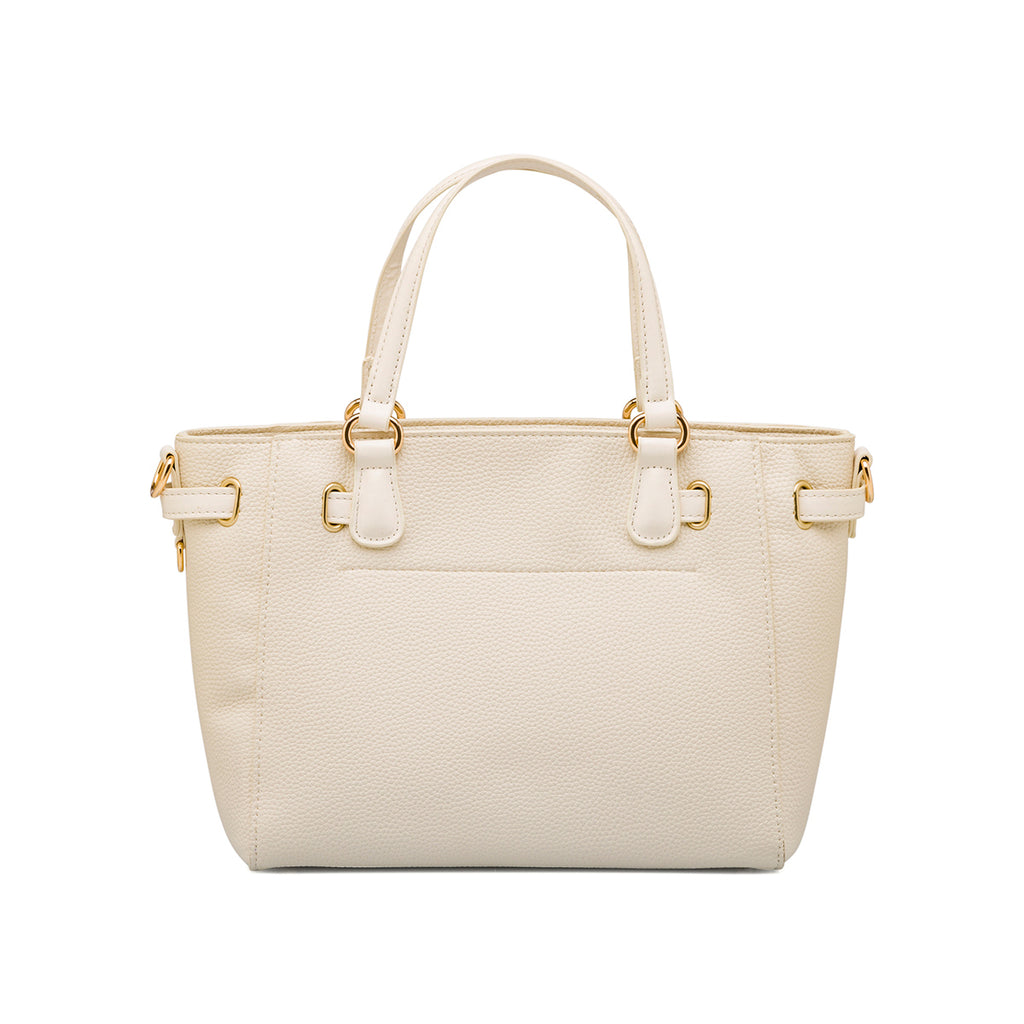 Borsa a spalla bianca da Donna con chiusura a incastro Lora Ferres