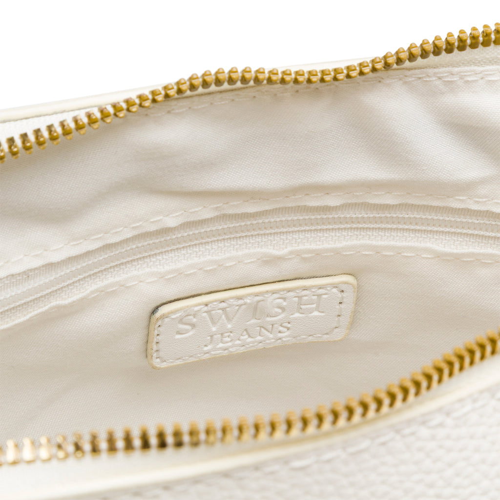 Borsa a spalla bianco off-white da Donna con catena Swish Jeans