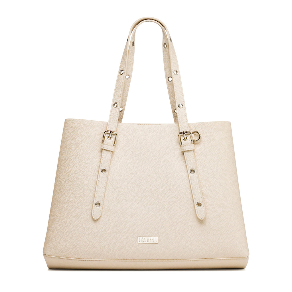 Borsa a spalla bianco off-white da Donna con portafoglio Lora Ferres
