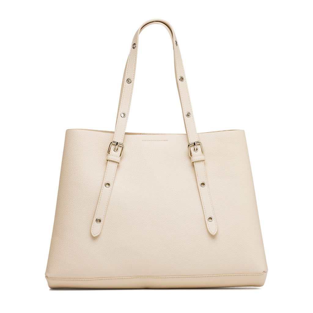 Borsa a spalla bianco off-white da Donna con portafoglio Lora Ferres