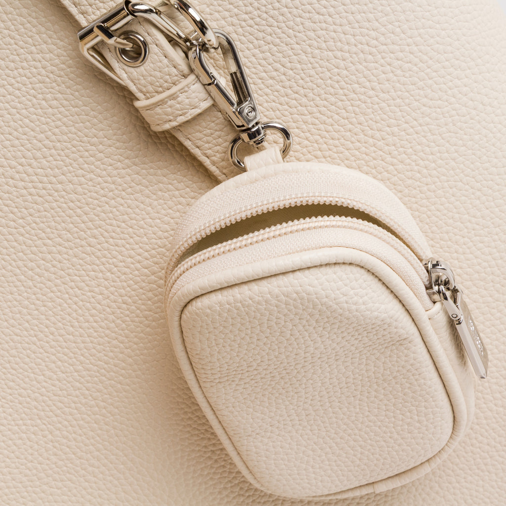 Borsa a spalla bianco off-white da Donna con portafoglio Lora Ferres