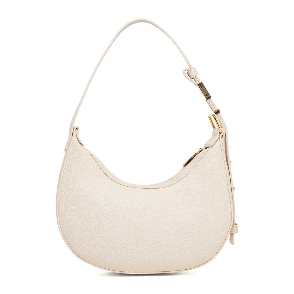 Borsa a spalla bianco off-white da Donna con logo in metallo Lora Ferres