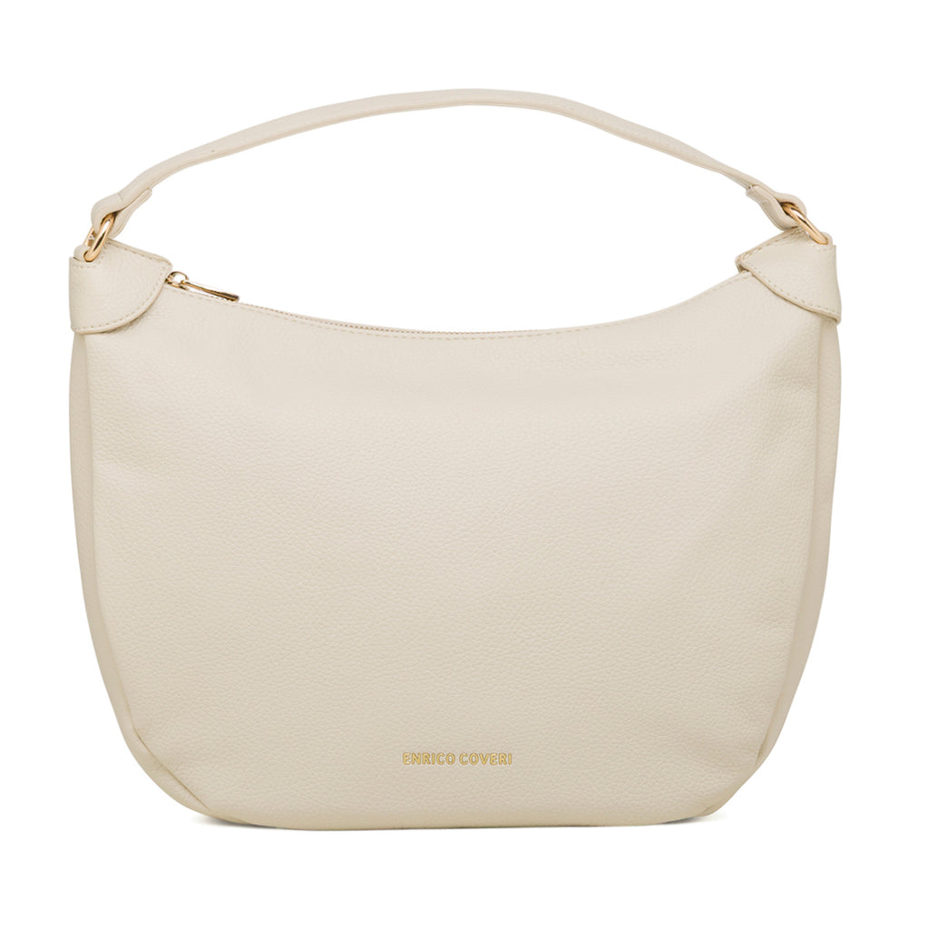 Borsa a spalla bianco off-white da Donna con logo Enrico Coveri
