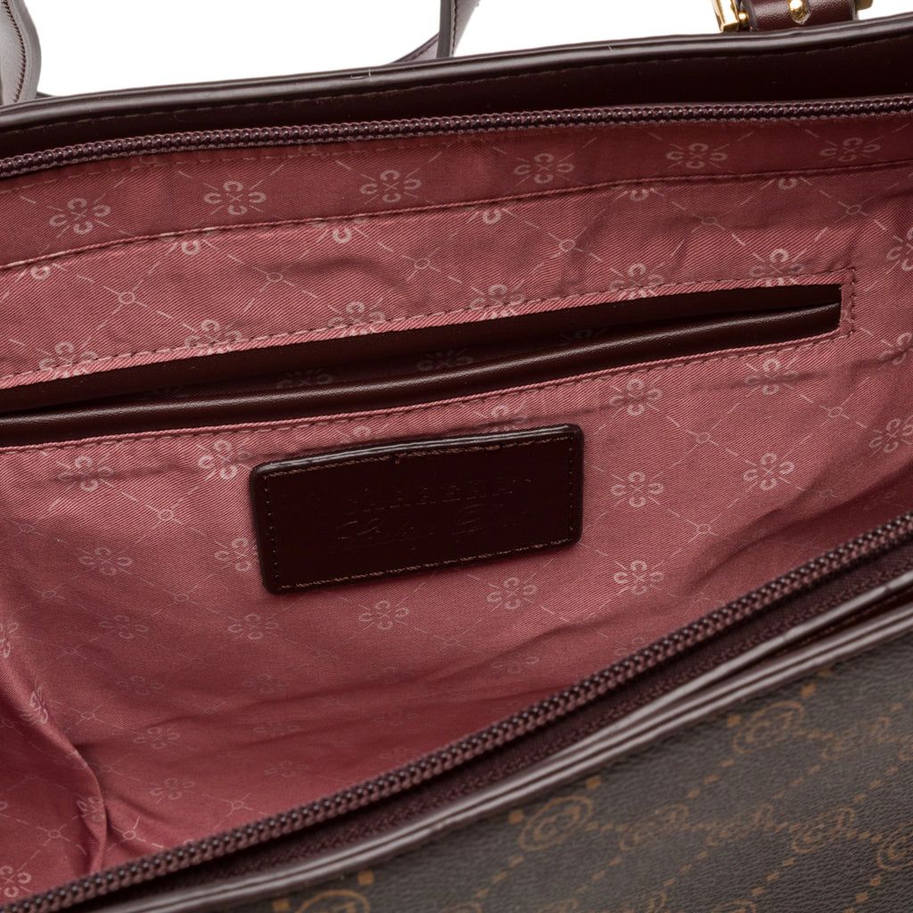 Borsa a spalla marrone da Donna con logo frontale Carrera