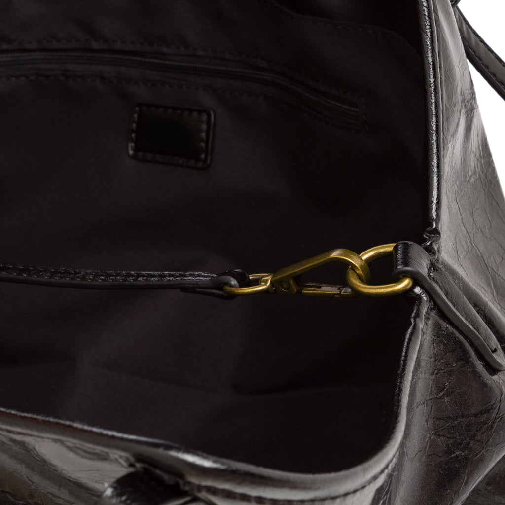 Borsa a spalla nera da Donna con logo Lora Ferres