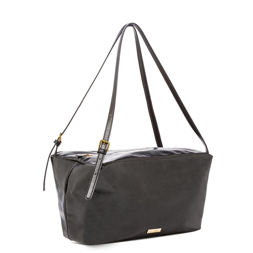 Borsa a spalla nera da Donna con logo Lora Ferres