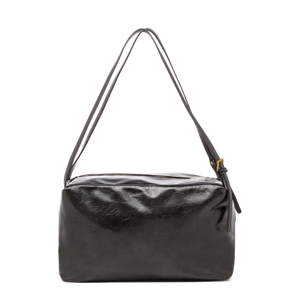 Borsa a spalla nera da Donna con logo Lora Ferres