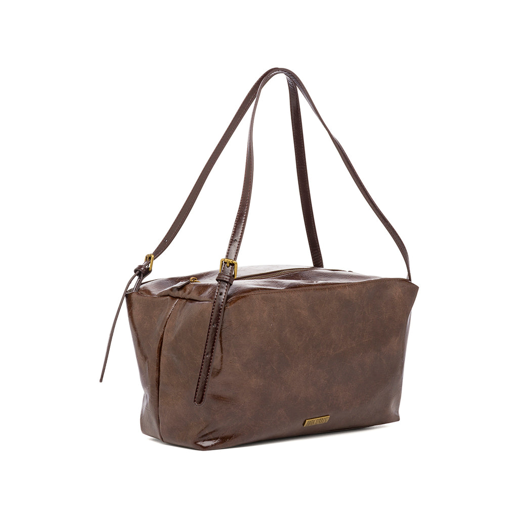 Borsa a spalla marrone da Donna Lora Ferres