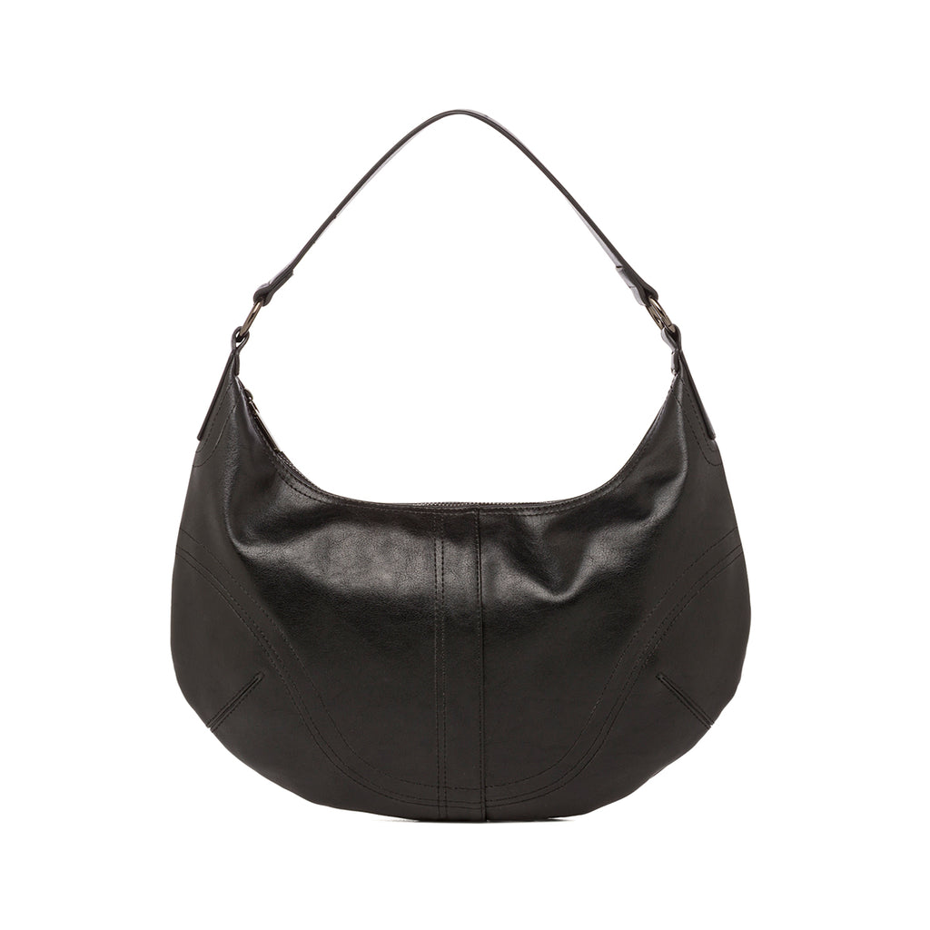 Borsa a mezzaluna nera da Donna Lora Ferres